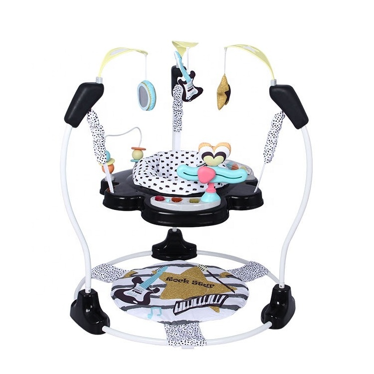 Hot Selling Aluminum Alloy Multifunctional Baby Ativity Center Jumper Walker Wholesale With Music Baby Bouncer Walker For Kids