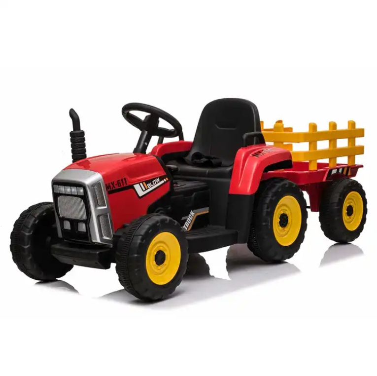 Best Selling 12v Electric Kids Ride-on Car Kids Ride On Tractor Trucks With Trailer