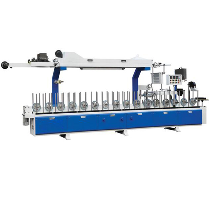 woodworking cold glue hot melt glue profile wrapping machine for pvc door/ window /wall /ceiling frames