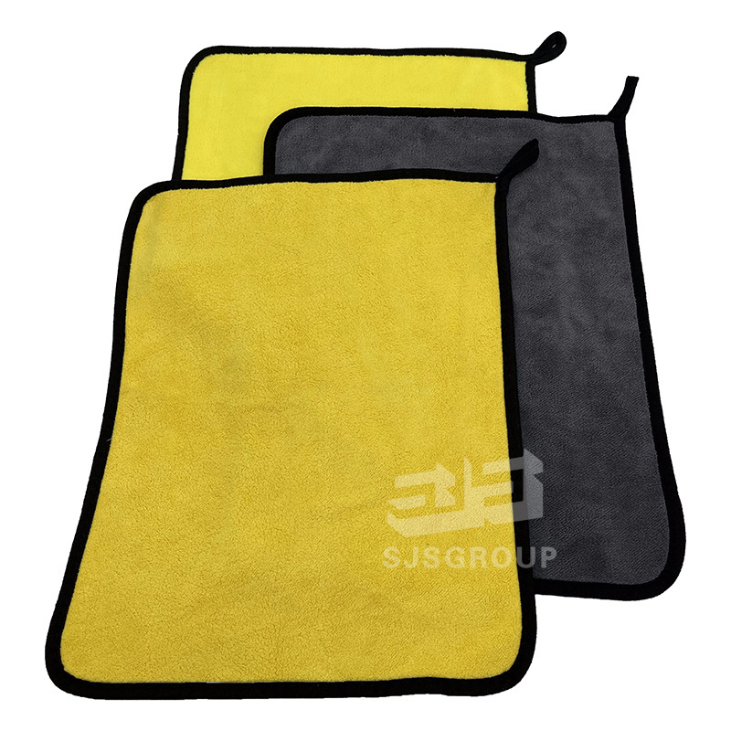 High absorption double layer auto cleaning automotive microfibre car body wash towel care polishing with logo