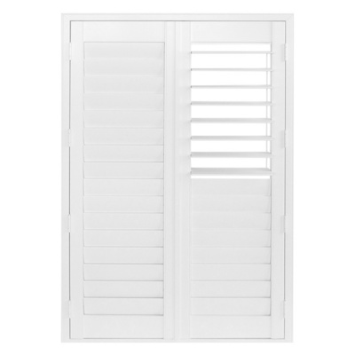 Factory Wholesale Plantation Shutters Jaslousie Louver Windows Basswood Wood Horizontal Shutters For Windows Pvc Shutter