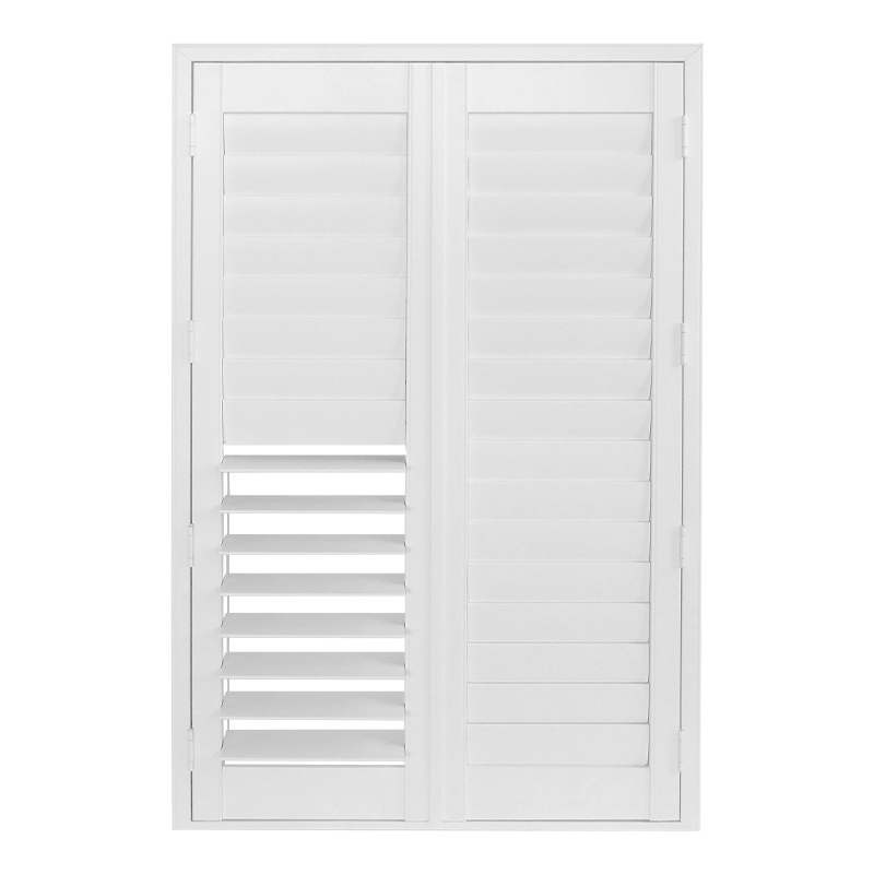 Factory Wholesale Plantation Shutters Jaslousie Louver Windows Basswood Wood Horizontal Shutters For Windows Pvc Shutter