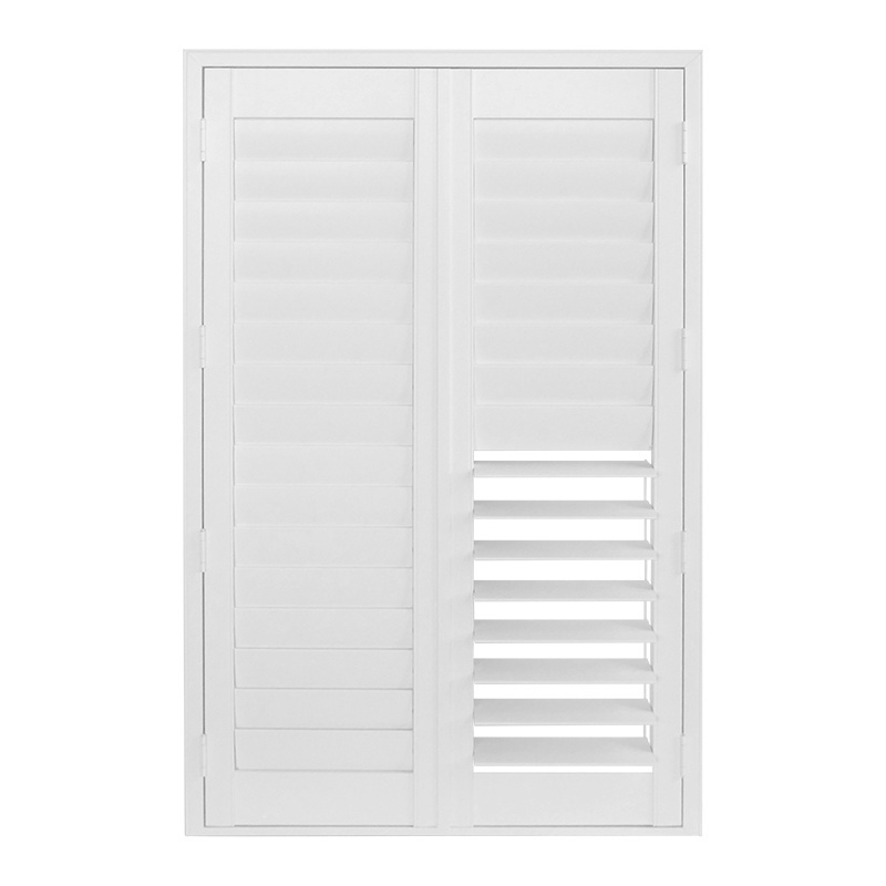 Factory Wholesale Plantation Shutters Jaslousie Louver Windows Basswood Wood Horizontal Shutters For Windows Pvc Shutter