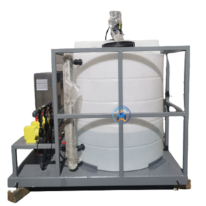 Water Treatment System Automatic Dosing Tank With Mixing Agitator Chemical Dosing System