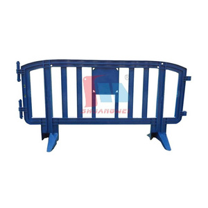 Blue Mobile Portable Safety Barrier Crowd Control Fence Road Safety Plastic Traffic Barrier Safety Pedestrian Traffic Barrier