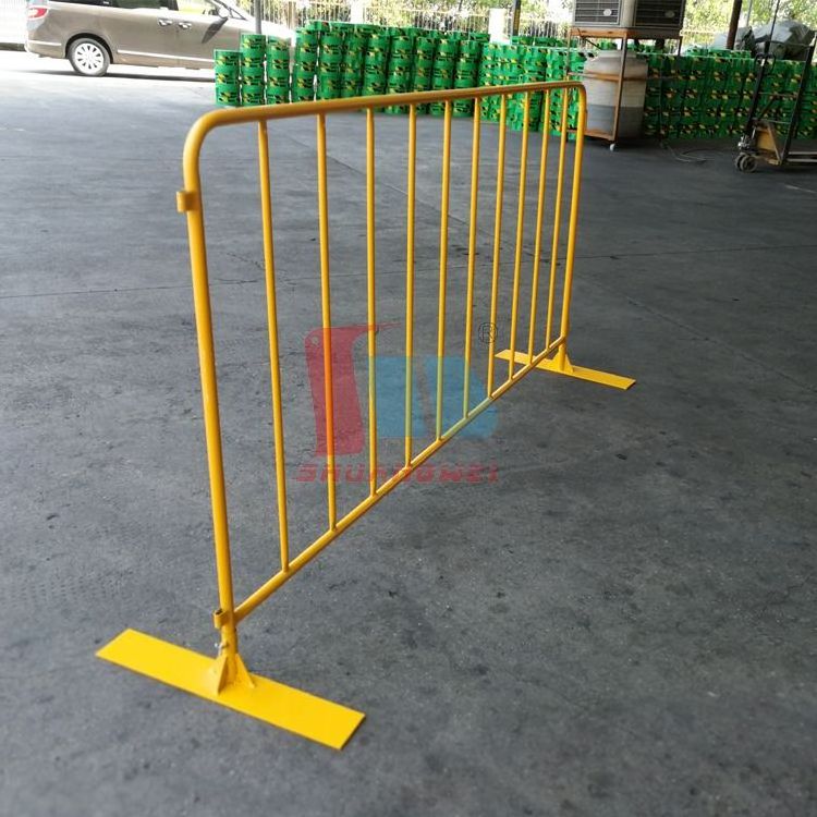 Pedestrian Steel 3.6*7.2ft Traffic Temporary Fence Portable Barricades Guardrail Crowd Control Barrier For Security