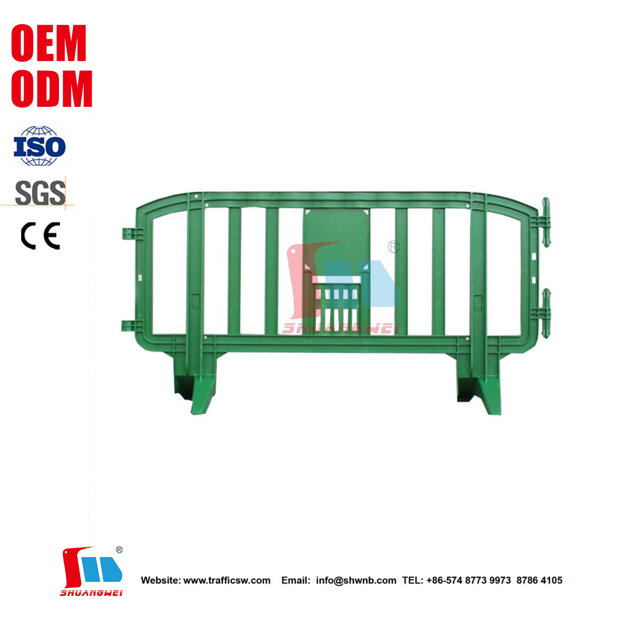 Blue Mobile Portable Safety Barrier Crowd Control Fence Road Safety Plastic Traffic Barrier Safety Pedestrian Traffic Barrier