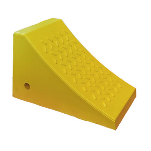 Heavy Duty 40T Solid Rubber RV Yellow Tire Block PU Chock