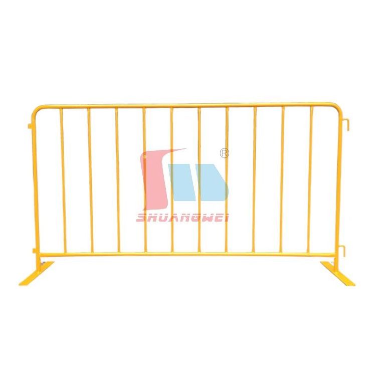 Pedestrian Steel 3.6*7.2ft Traffic Temporary Fence Portable Barricades Guardrail Crowd Control Barrier For Security