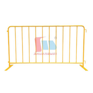 Pedestrian Steel 3.6*7.2ft Traffic Temporary Fence Portable Barricades Guardrail Crowd Control Barrier For Security