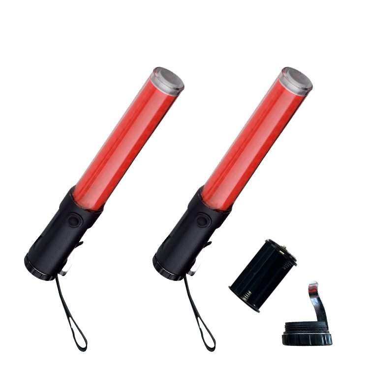 Traffic Baton  With 13 Pcs Red LED ABS 30x260mm Traffic Flashing Baton Magnetic Traffic Wand