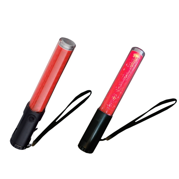 Traffic Baton  With 13 Pcs Red LED ABS 30x260mm Traffic Flashing Baton Magnetic Traffic Wand