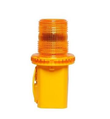 LED Solar Warning Light Flashing Red Traffic Indicator Light Barricade Lights