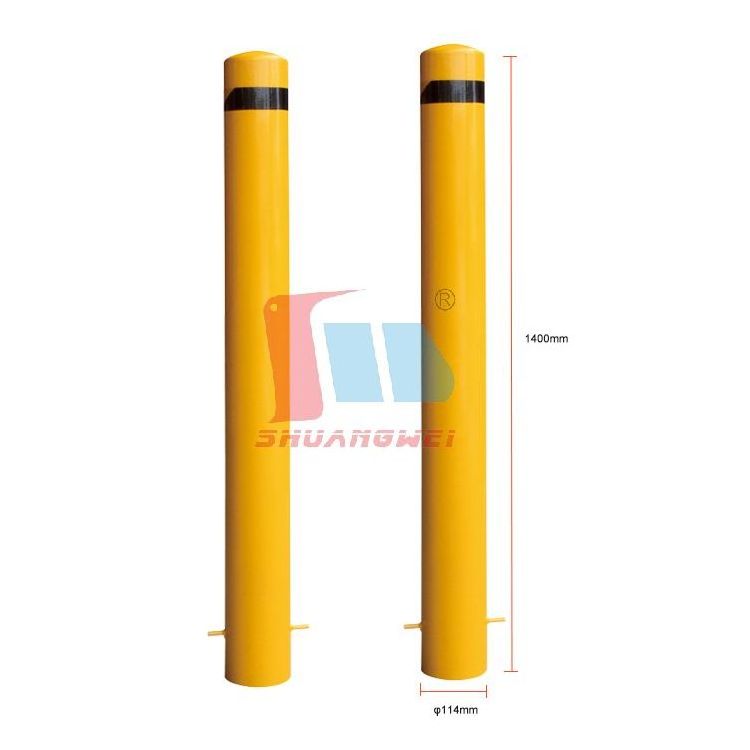 Durable Security Post Custom Driveway Separation Warning Barrier Parking Lot Barrier Post Parking Prevention Bollard