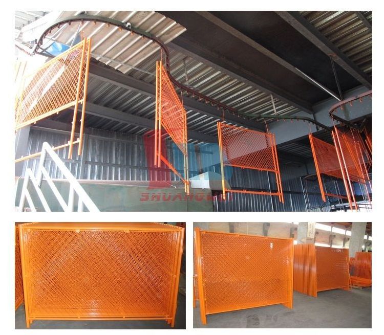 Portable Galvanized Steel Temporary Fence Panel Removable Event Chain Link Fence Temporary Metal Mesh Fence For Events