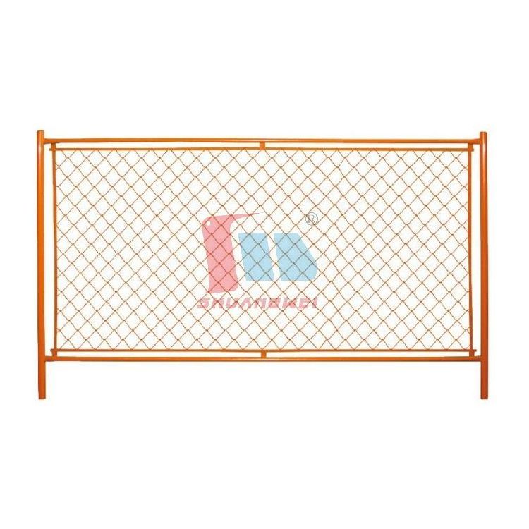 Portable Galvanized Steel Temporary Fence Panel Removable Event Chain Link Fence Temporary Metal Mesh Fence For Events