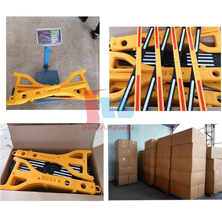 Foldable PE Temporary Road Portable Plastic Expanding Safety Barrier Retractable Guardrail Traffic Warning Barrier