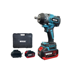 WOSAI 650nm High Torque Electric Wrench 1/2 Inch Brushless Impact Wrench Cordless Power Tool For 20v Battery