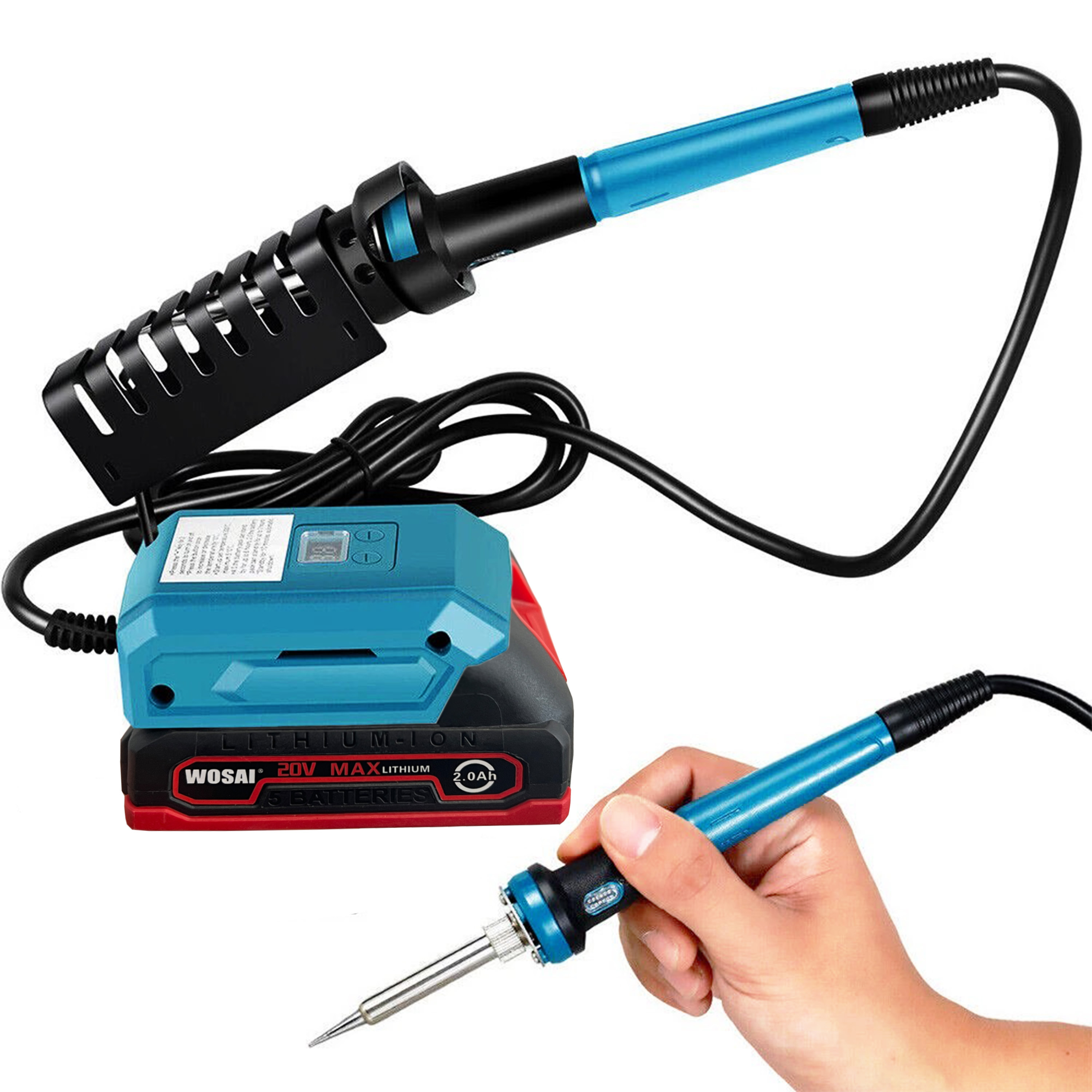 WOSAI Electric Soldering Iron Automatic Soldering Gun Manual Solder Gun Hot Sale Factory Price 60W Welding Torch Welding Working