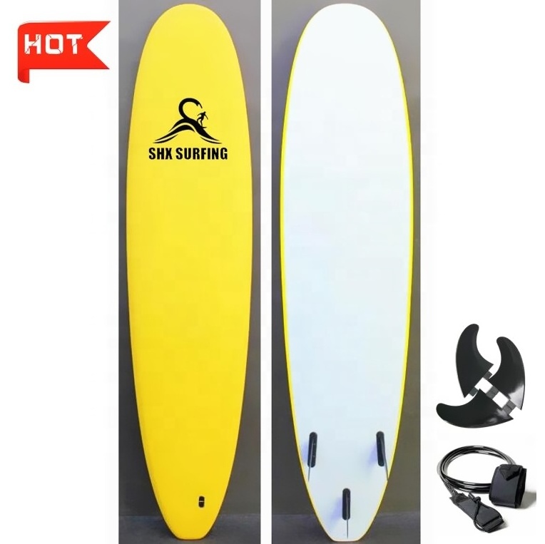 SHX Factory Cheap Price Heat Laminated 8 Foot Red Color BottomEPS Foam Surfboard