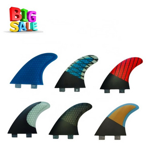 SHX Custom Colorful Carbon Bamboo Honeycomb Veneer Fiberglass Fins For Surfboard