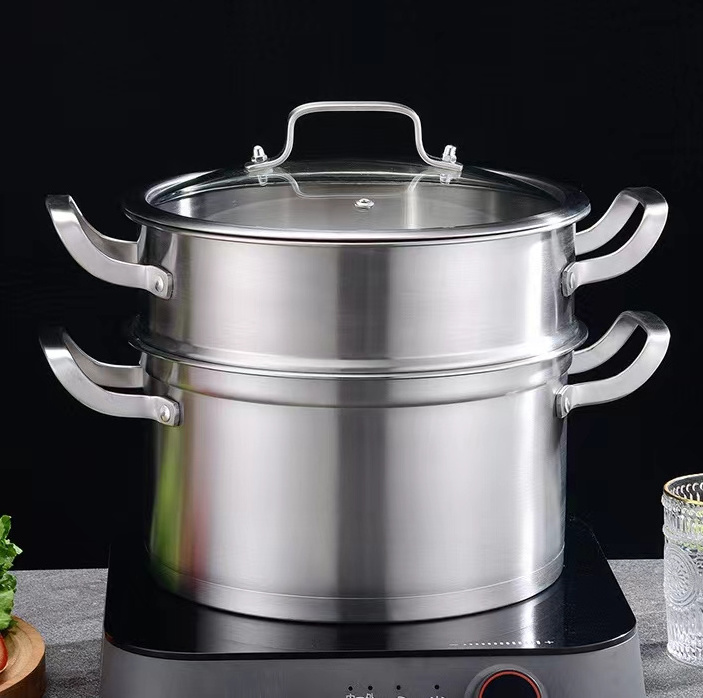 PELITA 304 316 Stainless Steel Kitchen Soup Cooking Pot Large Steamer Casserole Stainless Steel Pots