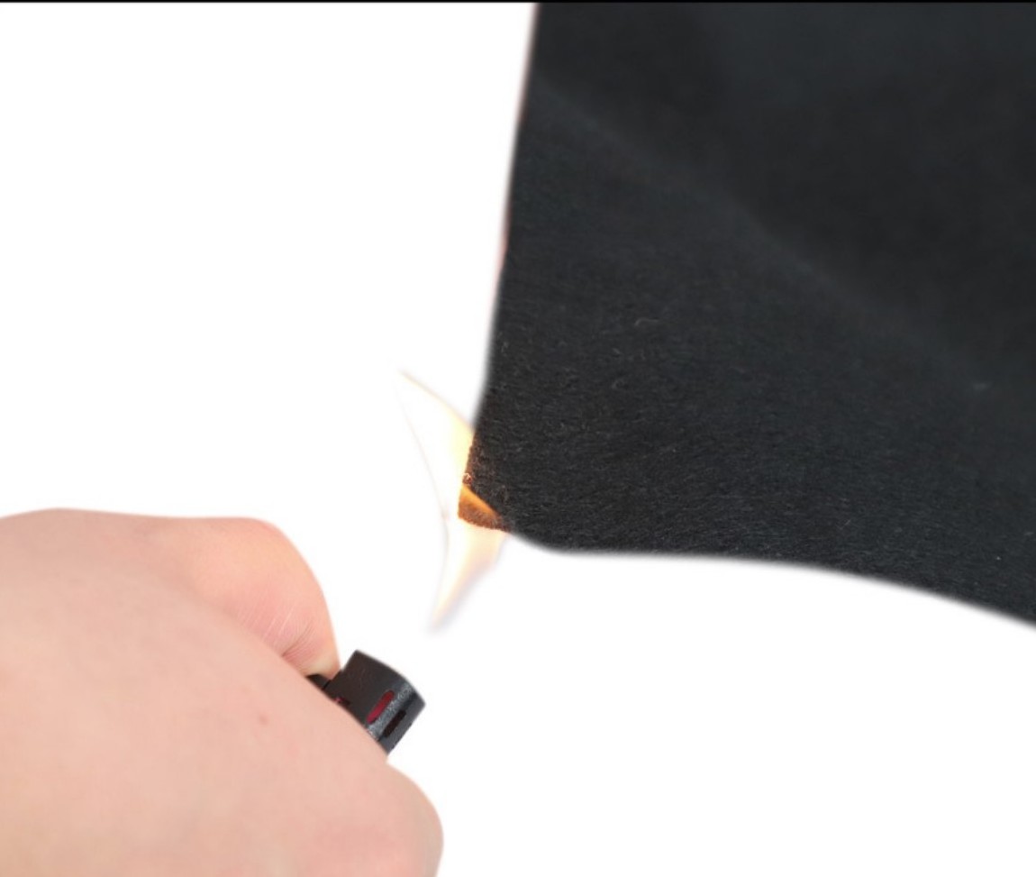 High Temperature Compound Aluminum foil flame retardant Felt Carbon Fiber Felt Oxidized Pan Fiber Felt Fibra De Carbon