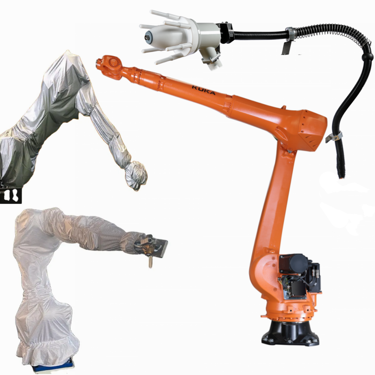 KUKA KR20 R3100 Industrial Robot Arm 3101 Reach With Anti-explosion Robot Protective Cover Suit For Spray Painting Robot