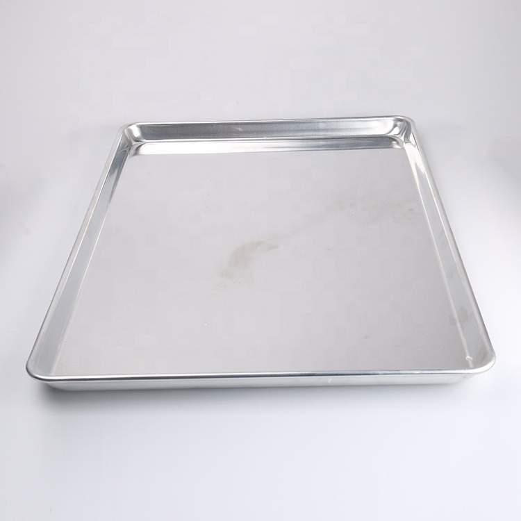 Customized Size Quarter Stainless Steel Baking Tray Pan for Oven Aluminum Food Baking Dish & Pan