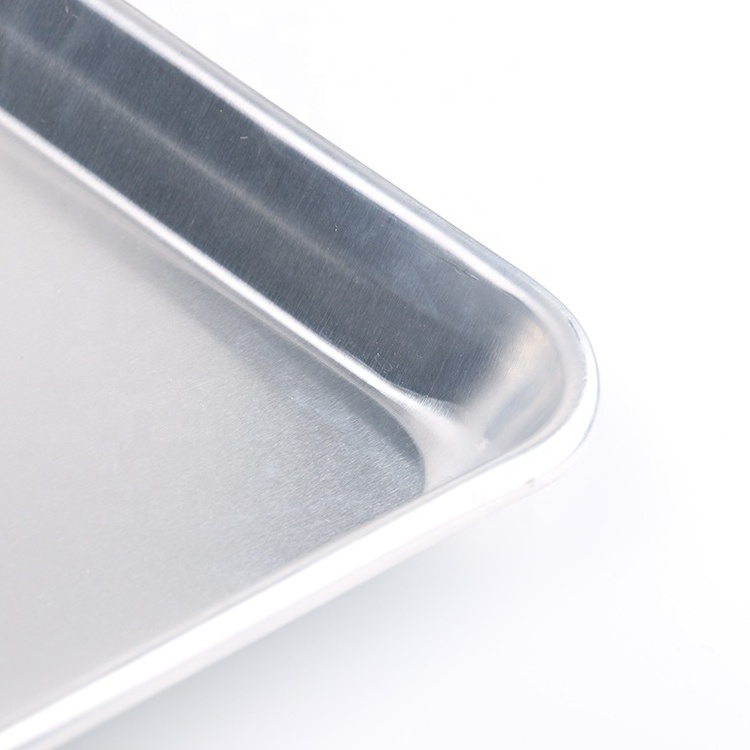 Customized Size Quarter Stainless Steel Baking Tray Pan for Oven Aluminum Food Baking Dish & Pan