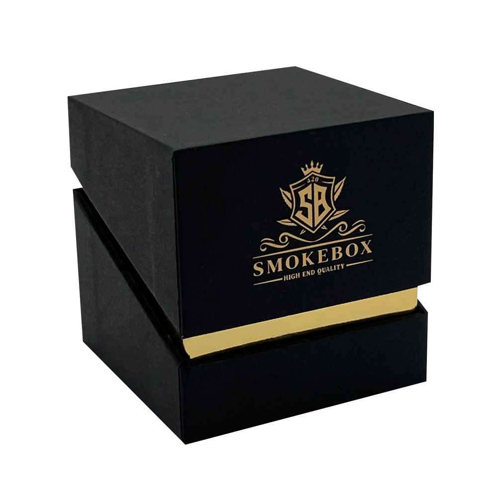 Manufacturer Custom Unique Rectangular Craft Perfume Candle Packaging Black Hard Cardboard Luxury Candle Box For Gift