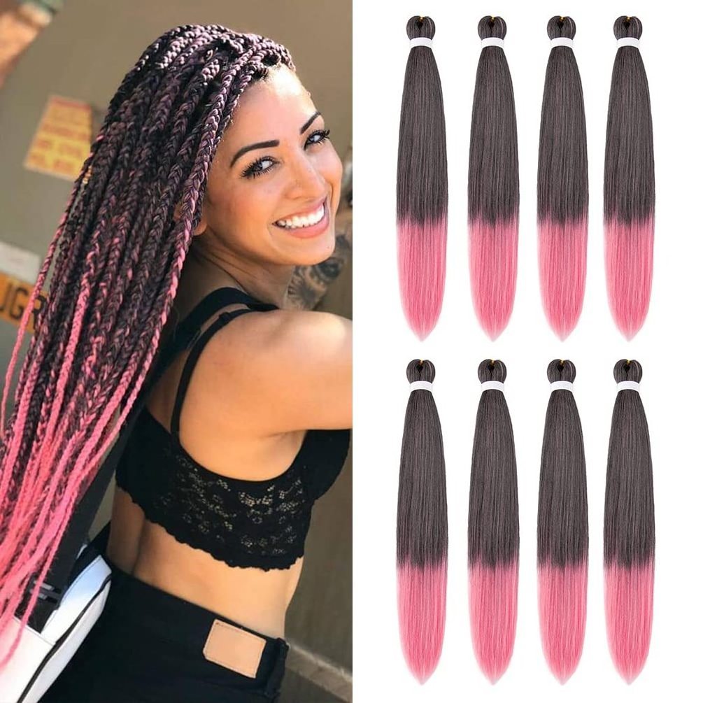 Premium Pre Stretched Extensions Professional Itch Free Hot Water Setting Perm Yaki Texture Prestretched Braiding hair