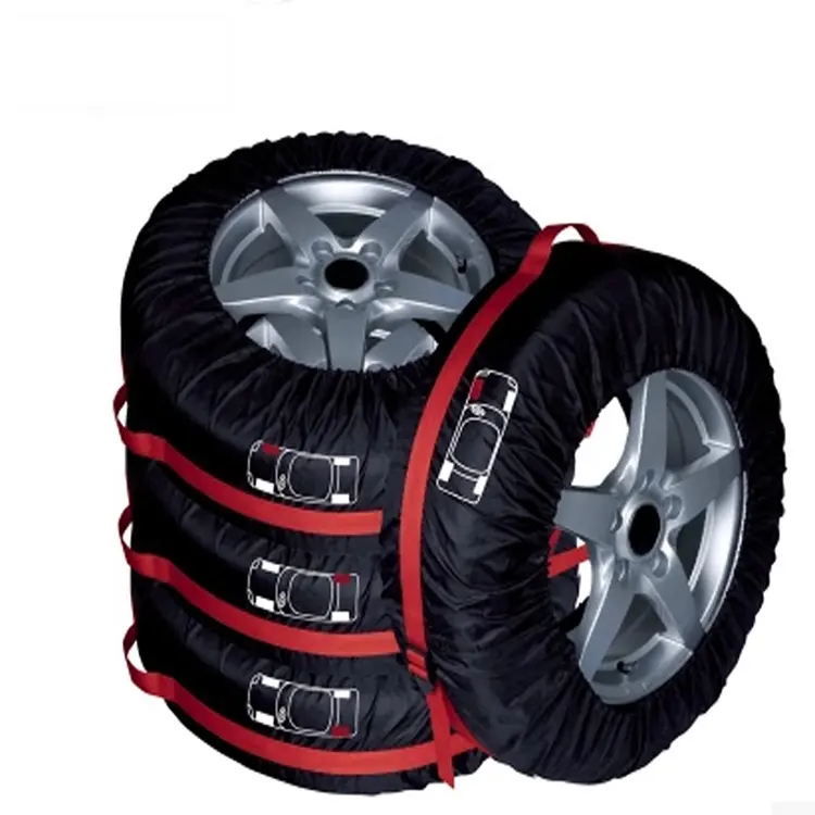 Tire Protection Dustproof Waterproof Tyre Bag 210d Waterproof Car Wheel Cover 4pcs Set Tire Bag