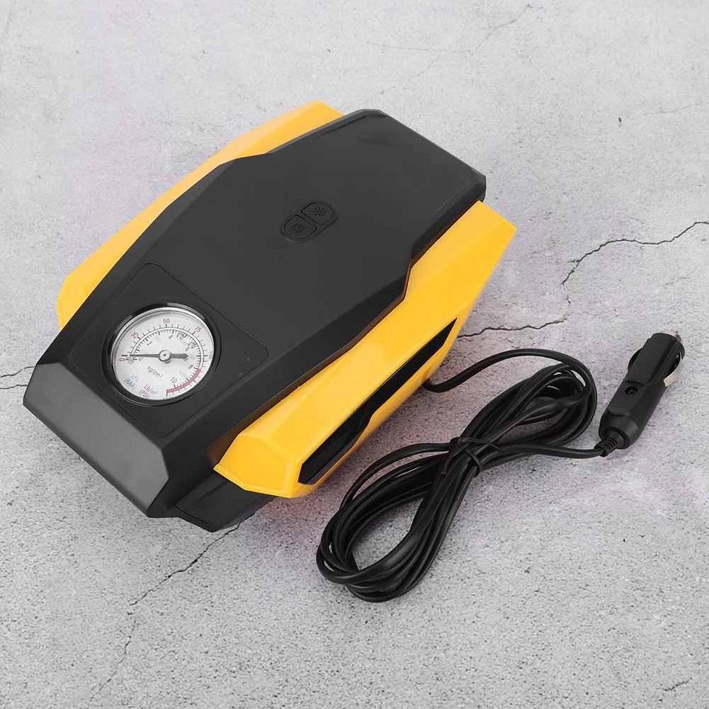 Tire Inflator Car Portable Air Compressor Pump Portable Car Air Compressor Tire Pressure Monitor With Led Light