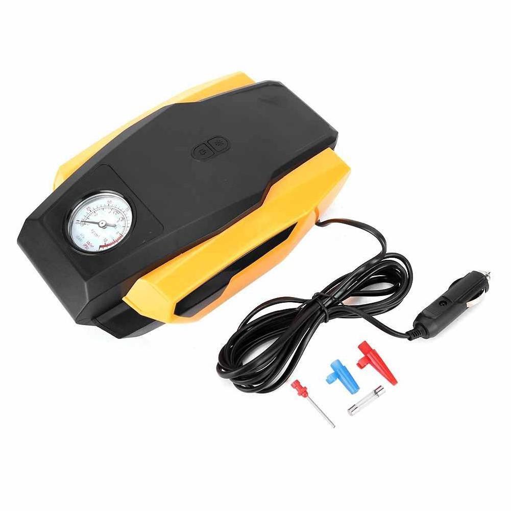 Tire Inflator Car Portable Air Compressor Pump Portable Car Air Compressor Tire Pressure Monitor With Led Light