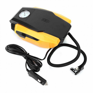 Tire Inflator Car Portable Air Compressor Pump Portable Car Air Compressor Tire Pressure Monitor With Led Light