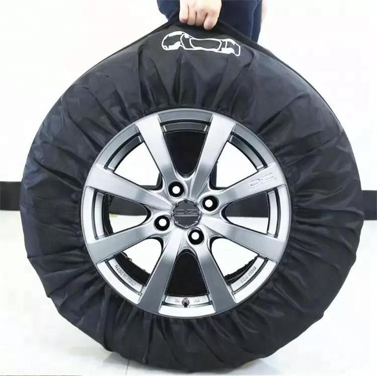 4pcs Set Universal Car Spare Tire Cover For Summer Winer Polyester Auto Custom Tyre Wheel Protector Storage Bags