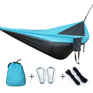 Camping Hammock with Removable No See Um Net Double Single Hammock wholesale outdoor portable parachute hammock