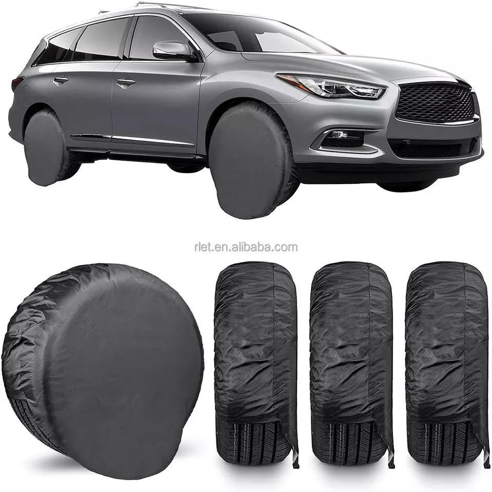 4pcs Set Universal Car Tire CoverTire Covers 4 Pack - Tough Tire Wheel Protector for Truck, SUV, Trailer, Camper, RV