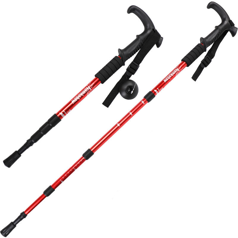 Aluminium Collapsible Trekking Pole Aluminum Walking Stick Hiking Stick