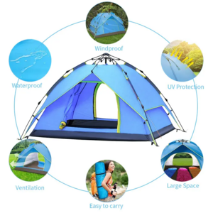 Camping Hiking Gear inflatable dome tents camping outdoor waterproof large double layer glamping tents Camping Accessories