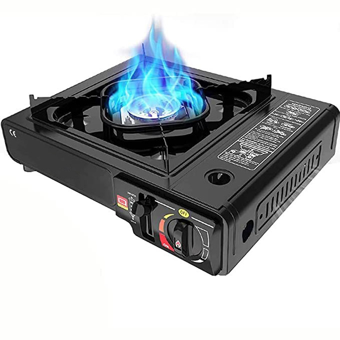 Propane Butane Burner Gas Cooker Outdoor Stove Table Mini Cooktop Outdoor Stove Camping Portable Gas Stove Single Burner