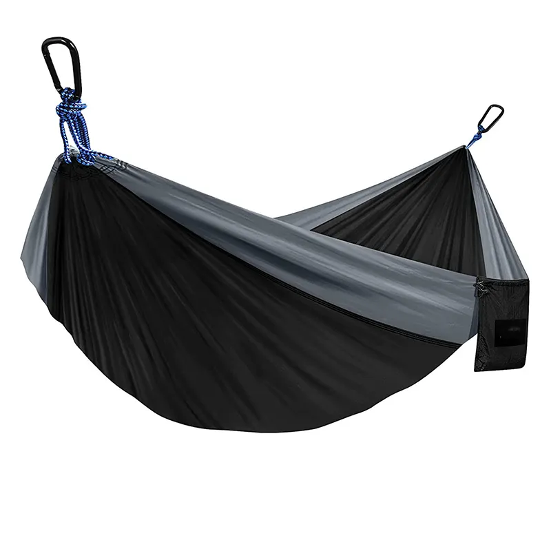 Parechute Lightweight Hammock Outdoor Camping Hanging Folding Knit Hammock Folding Nylon Double Camping Hammocks