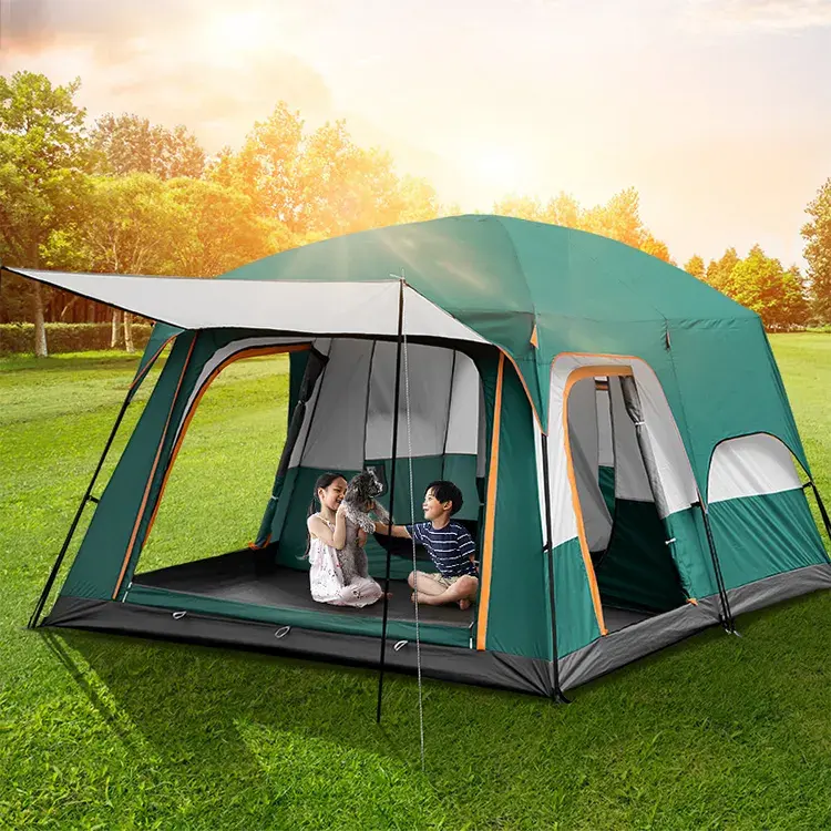 Large Family Camping 4 Seasons Waterproof Camping Tent Instant Pop Up Tent Family Tent Camping Outdoor