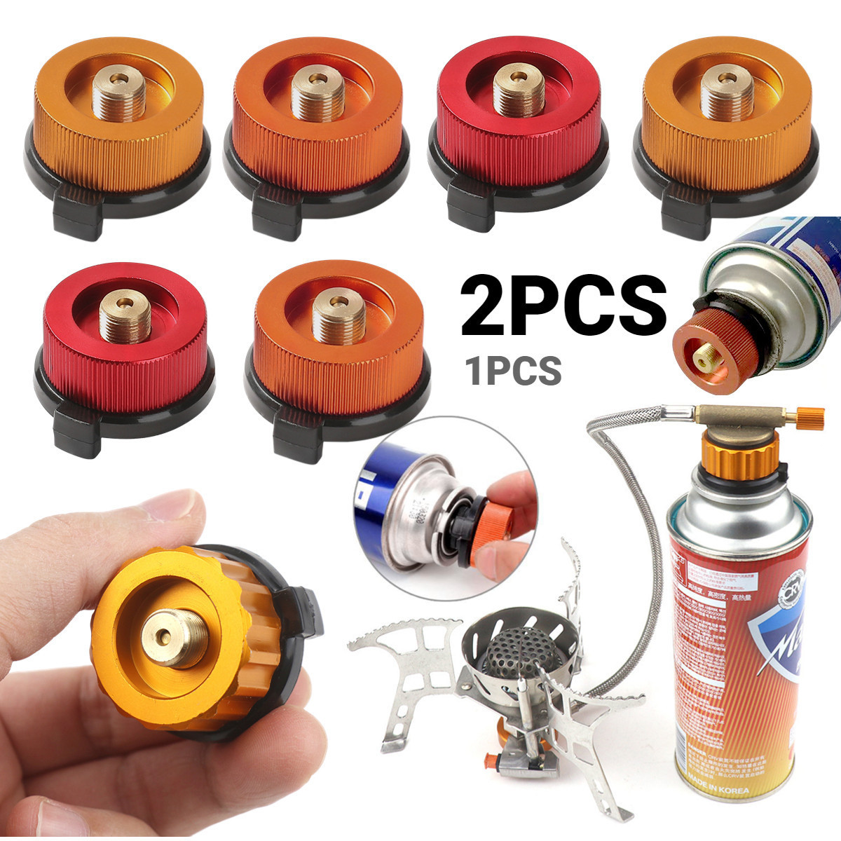 Nozzle Bottle Adapter Portable Gas Stove Adapter For Hiking Outdoor Gas Bottle Converter