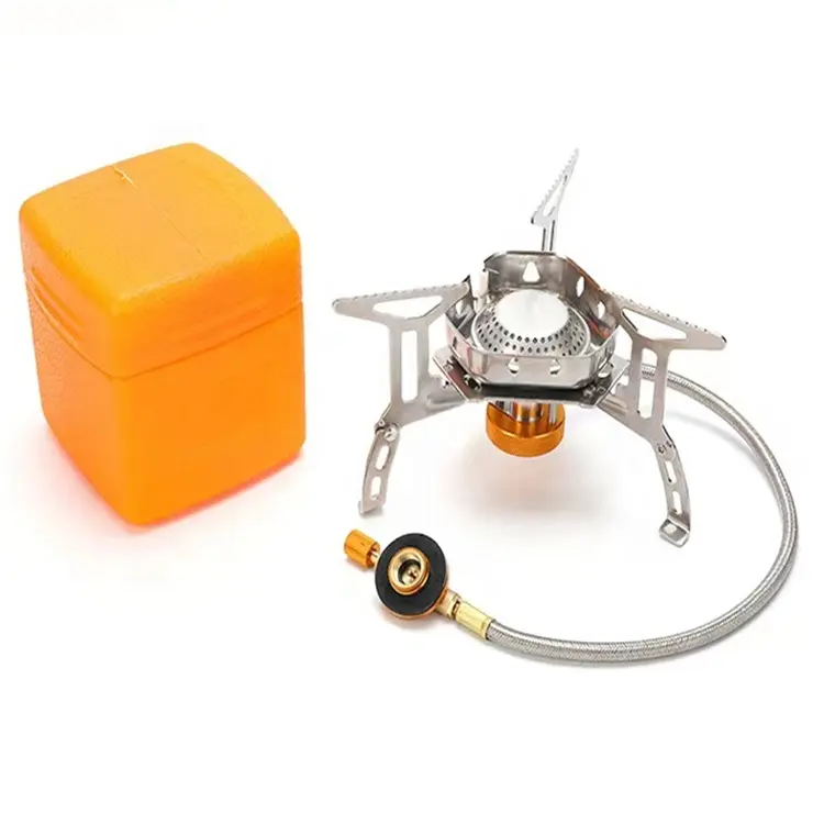 Camping Stove Windshield Smokeless Wood Burning Stove Outdoor Mini Pocket Gas Camping Stove