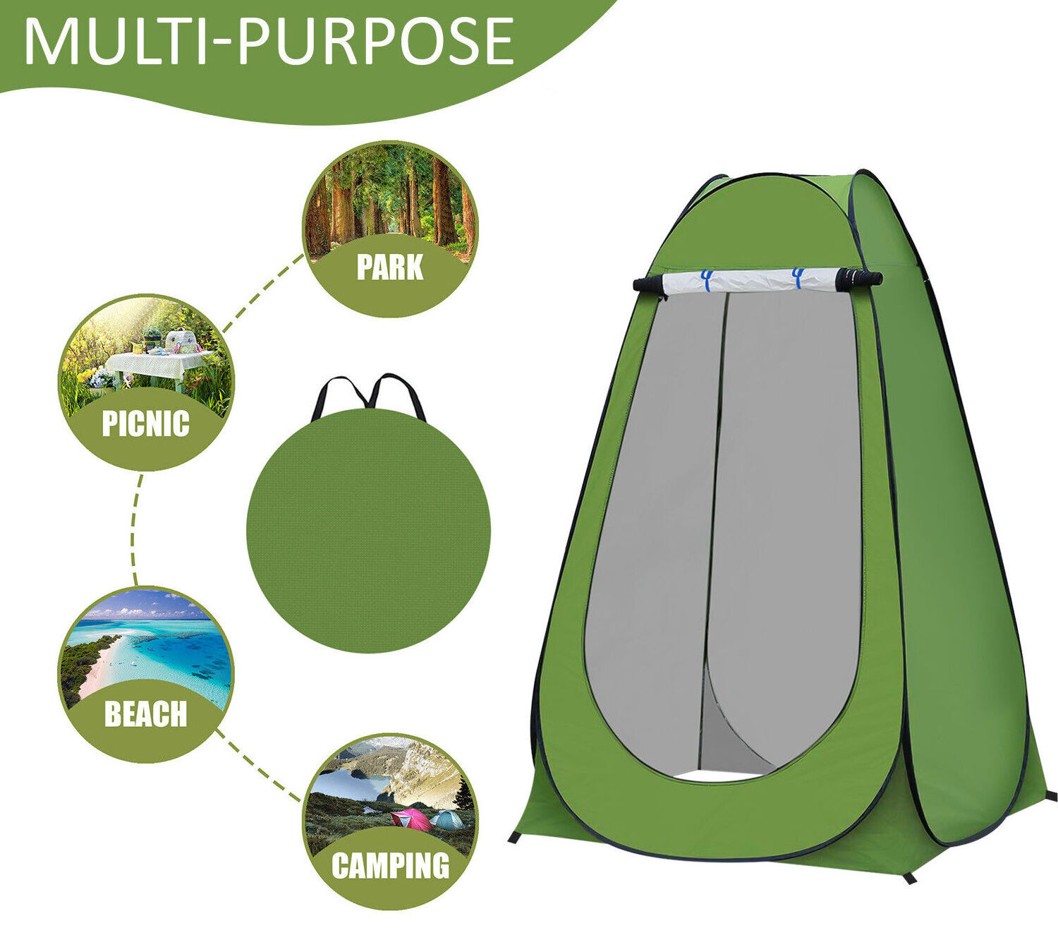 Camping Equipment Pop up Tent Outdoor Shower Tent Camp Toilet portable Changing Room with Carry Bag