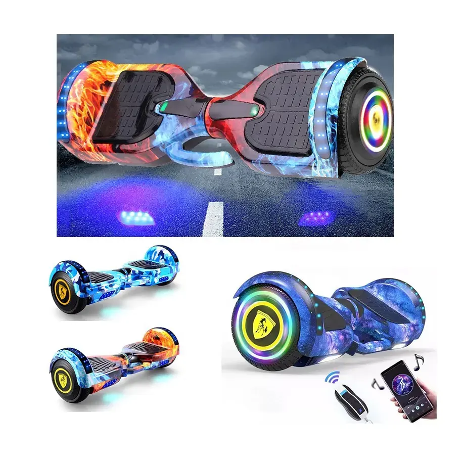 New cool lighting 8inch hover board electric hoverboards scooter self-balancing electric scooters with CE RHOS certificate