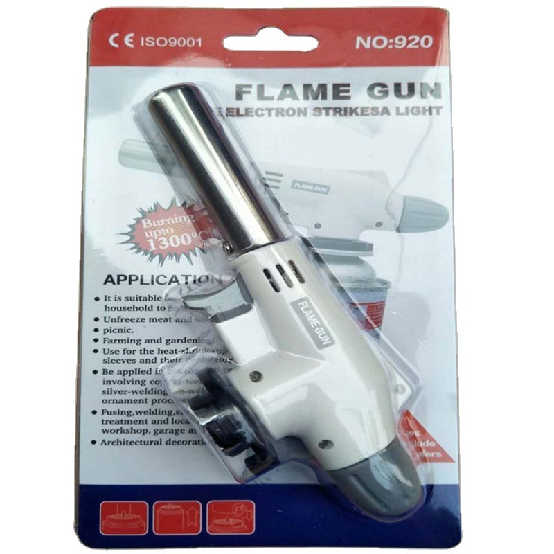 Portable multifunction 19mm nozzle blow butane gas torch lighter fire flame gun Gas Lighter