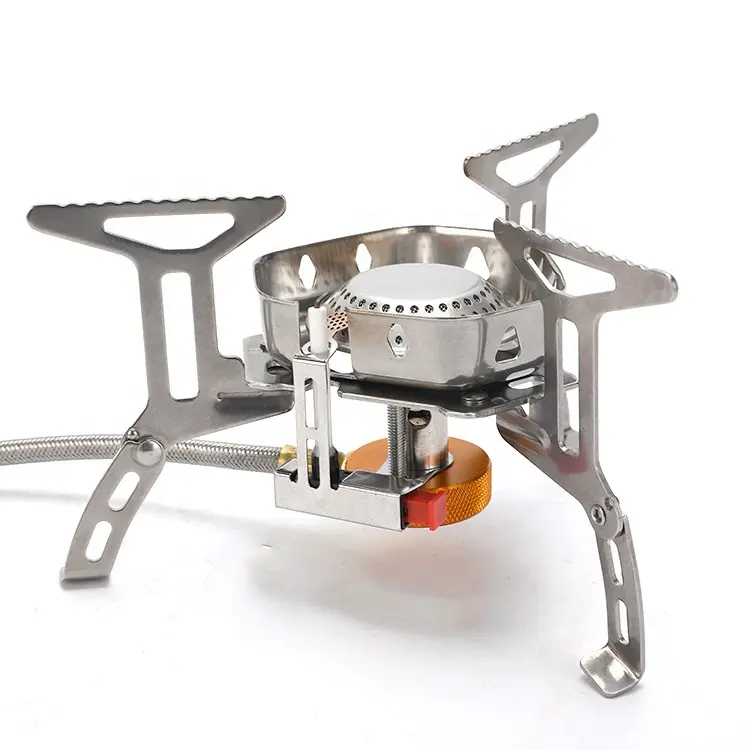 Camping Stove Windshield Smokeless Wood Burning Stove Outdoor Mini Pocket Gas Camping Stove